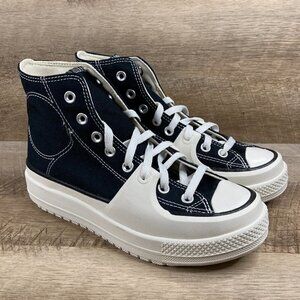 Converse Chuck Taylor All Star Construct Workwear Black Platform Womens 8.5 NEW